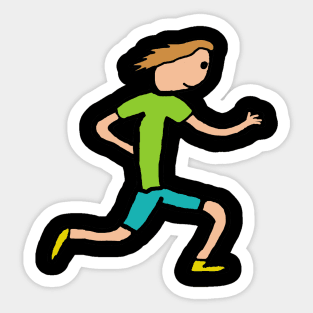 Running and Jogging Sticker